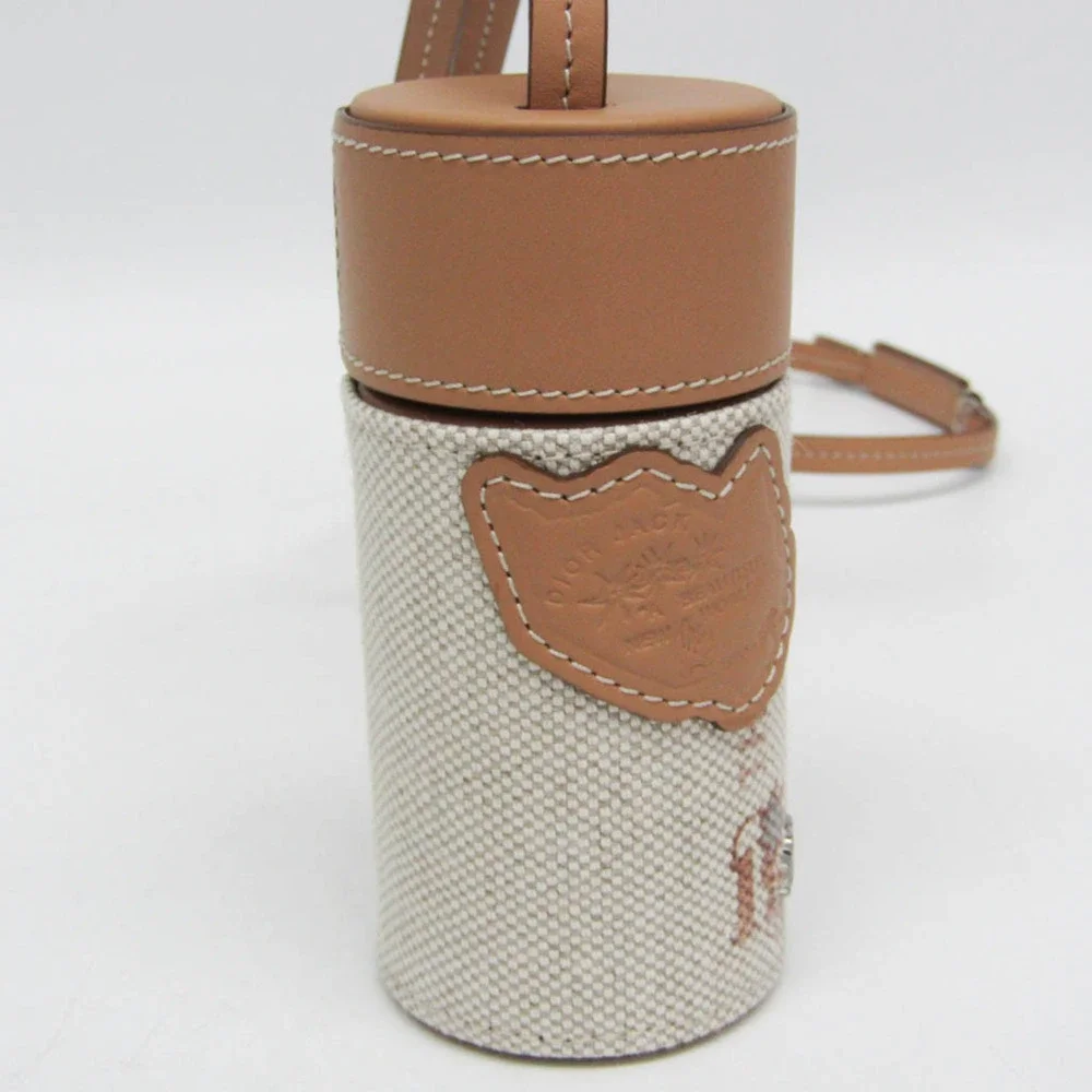 CHRISTIAN DIOR Brown Leather Shoulder Bag